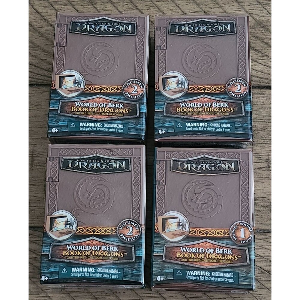 Lot of 4 How To Train Your Dragon World of Berk Book of Dragons Blind Box New